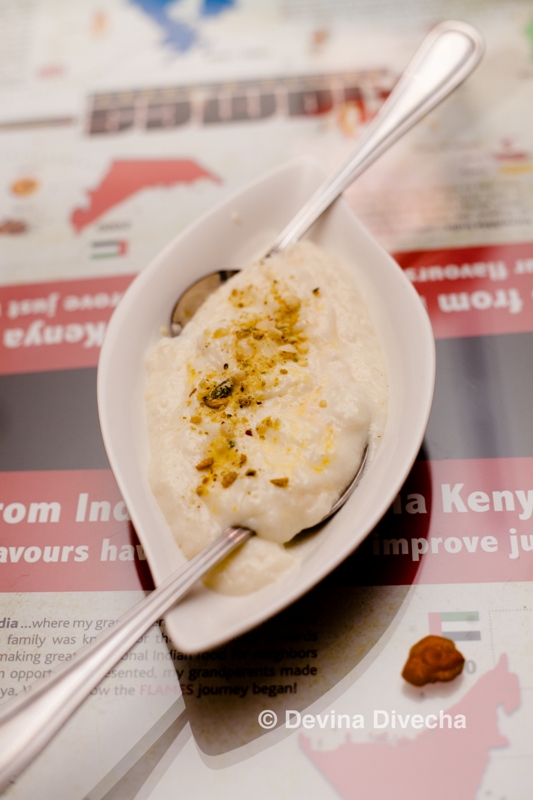 Saffron pudding Flames JLT